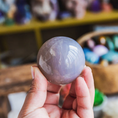 Blue Rose Quartz Sphere