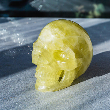 Citrine Hollow Out Skull