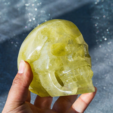 Citrine Hollow Out Skull