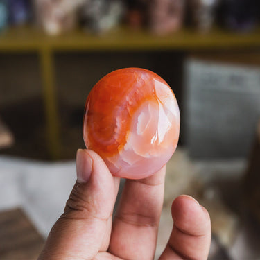 Carnelian Palm Stone