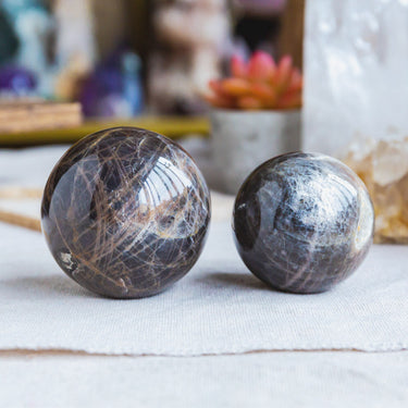 Black Moonstone Sphere