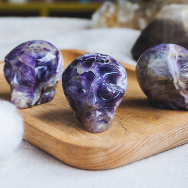 1.5" Dream Amethyst Alien Skull