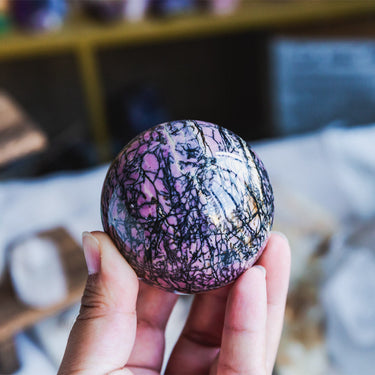 Rhodonite Sphere