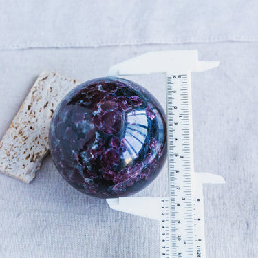 Astrophyllite Fireworks Garnet Sphere