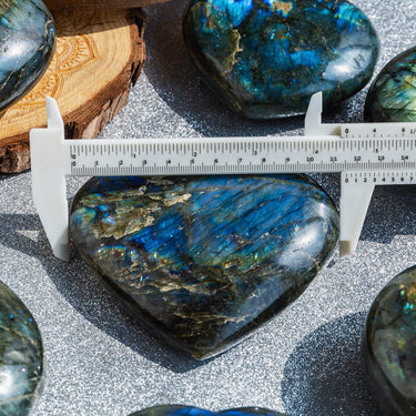 Labradorite Heart