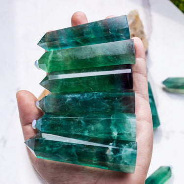 Green Fluorite Point