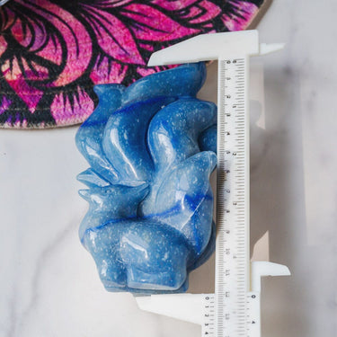 Blue Aventurine 9 Tail Fox