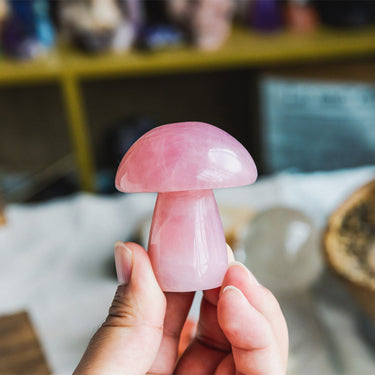 Rose Quartz Mushroom