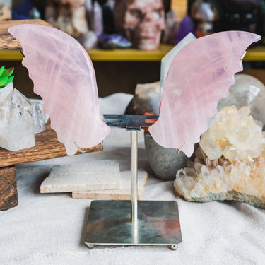 Rose Quartz Butterfly Wings