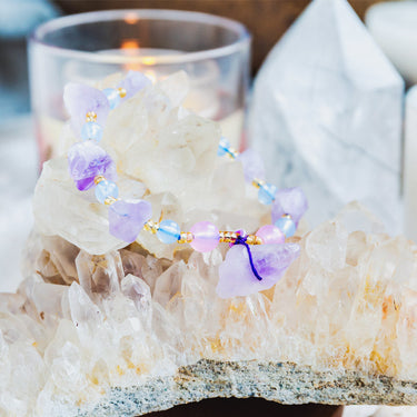 Amethyst Raw Stone Bracelet