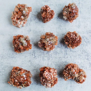 Orange Aragonite Cluster