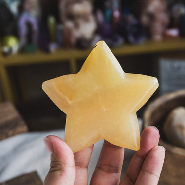 Orange Calcite Star