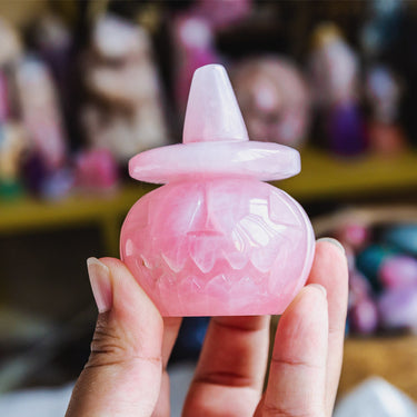 Rose Quartz Wizard Hat Pumpkin