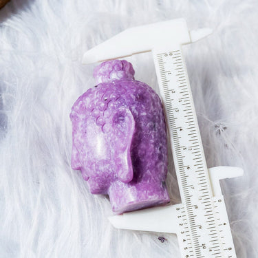 Lepidolite Buddha head