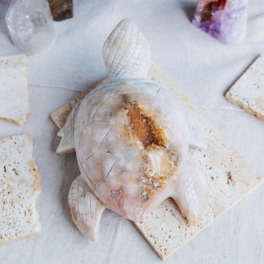 Pink Amethyst Turtle