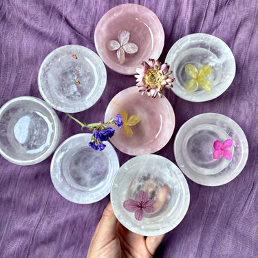 Clear quartz & Rose quartz small cup