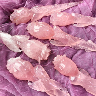 Rose quartz magic wand