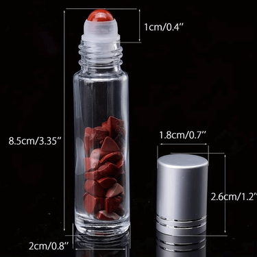 10pcs Clear Glass Roller Bottles