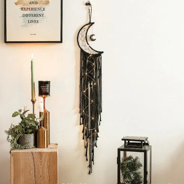 Bohemian Moon Dream Macrame Woven Wall Decor