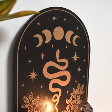 Snake Moon Phase Altar Crystal Shelf