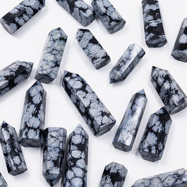 Snowflake Obsidian Point