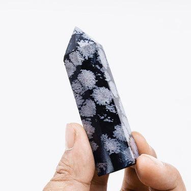 Snowflake Obsidian Point