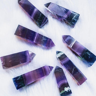 Indigo bule fluorite point