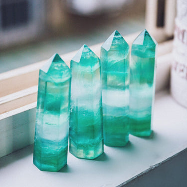 Green Fluorite Point