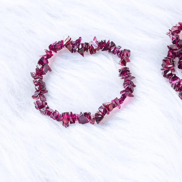 【Chips Bracelet 】Garnet