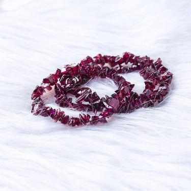 【Chips Bracelet 】Garnet