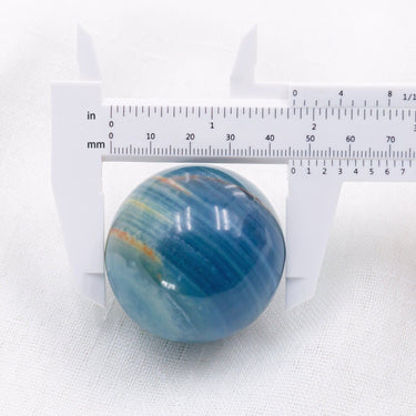 Blue Onyx Agate Sphere