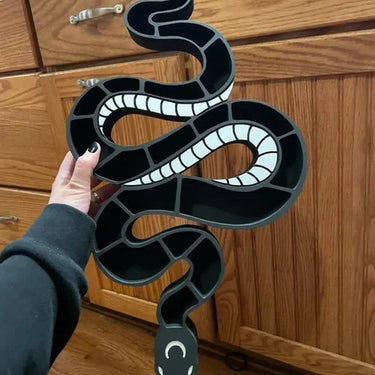 Original Spooky Wooden Snake Crystal Shelf