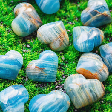 Blue Onyx Heart