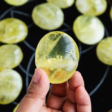 Citrine Palm Stone