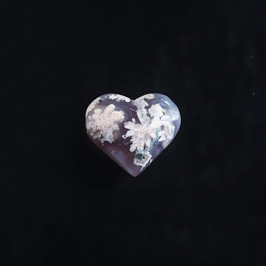 Flower Agate Heart